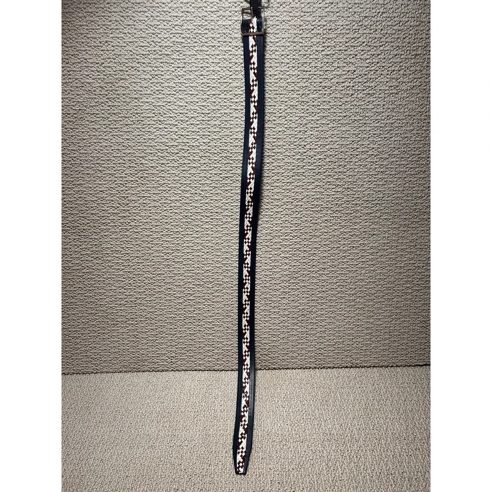 Vintage Wide Navy Steerhide Belt - 38‎ Inches Waist Size 32-34